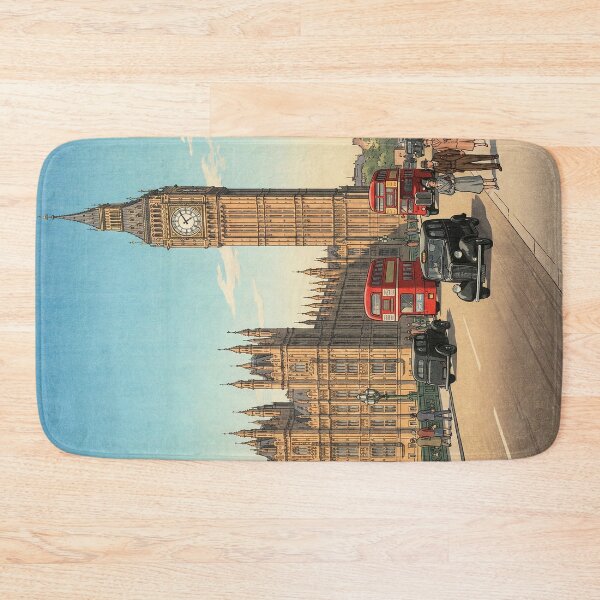 Item preview, The Big Ben Clock Tower Japanese Woodblock Print designed and sold by Takeda-art.