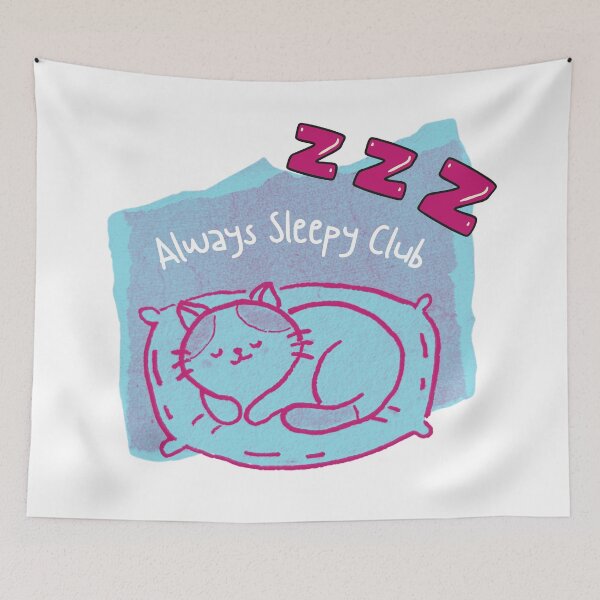 Item preview, Always Kitten Sleepy Club Adorable Scrapbook Cartoon Cat designed and sold by AnnaJ96@.