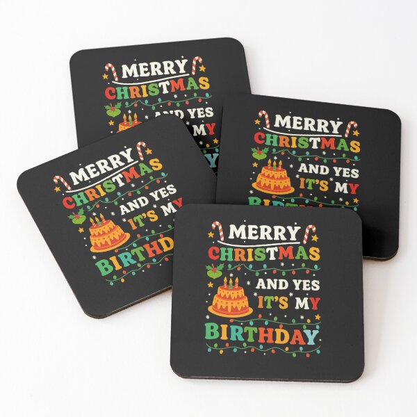 Item preview, Merry Christmas And Yes It’s My Birthday — Holiday Birthday designed and sold by artcultreone.