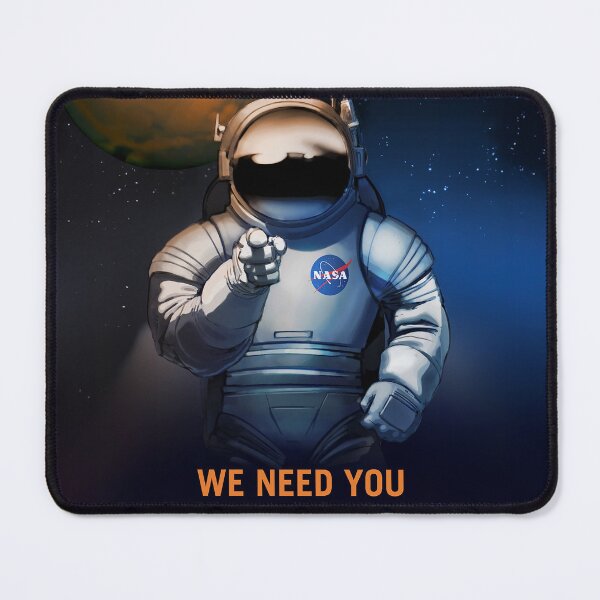 Item preview, Nerdy We Need You NASA Vintage Recruitment Poster designed and sold by MathWare MathClips.