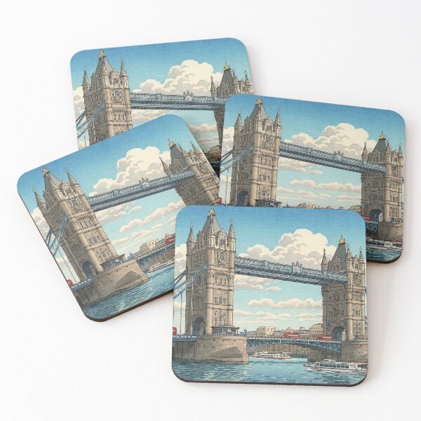 Item preview, London Tower Bridge Japanese Woodblock Print designed and sold by Takeda-art.