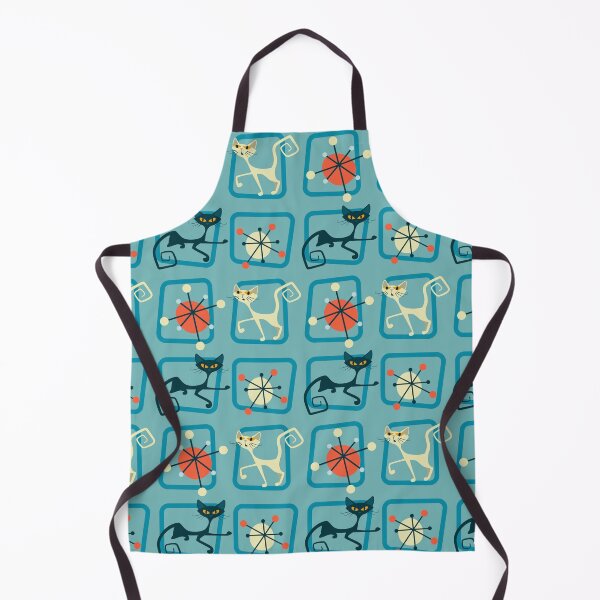 Item preview, 1950s 1960s Mid Century Modern Atomic Starburst Cats designed and sold by RetroMaggie.