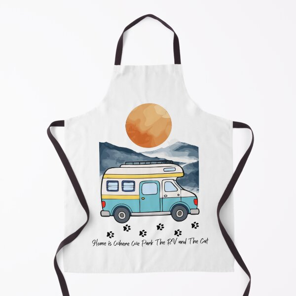 Item preview, Home is Where We Park The RV and The Cat. RV and Cat design designed and sold by SofikoDesigns.