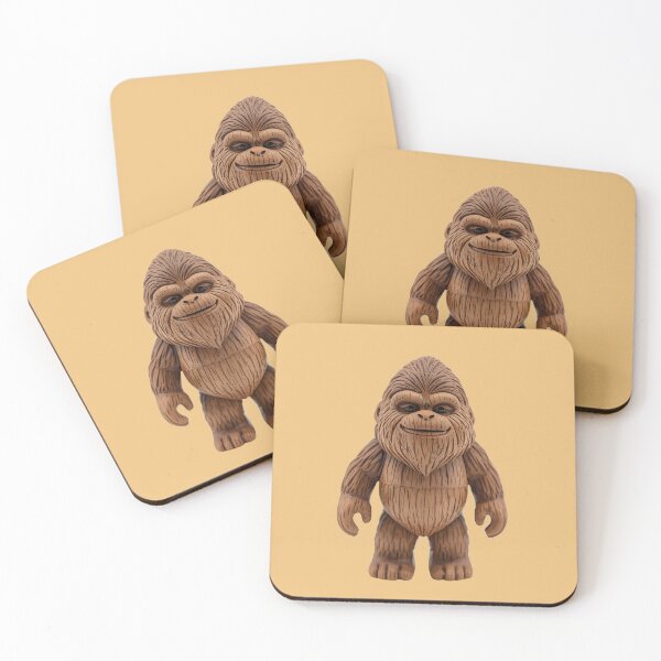 Item preview, Mini Banana Bigfoot – Cute Wooden Toy Style Bigfoot Character designed and sold by SimplyJasper.