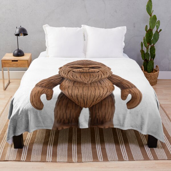 Item preview, Mini Banana Bigfoot – Cute Wooden Toy Style Bigfoot Character designed and sold by SimplyJasper.