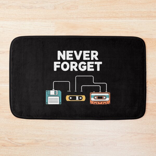 Item preview, Never Forget VHS Tape Cassette Floppy Disk - 80s & 90s Gift designed and sold by ConceptThena.