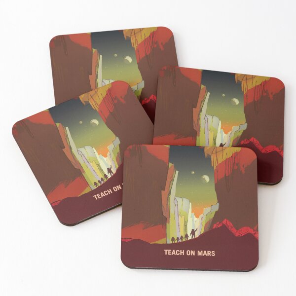 Item preview, Nerdy Teach on Mars NASA Vintage Recruitment Poster designed and sold by MathWare MathClips.
