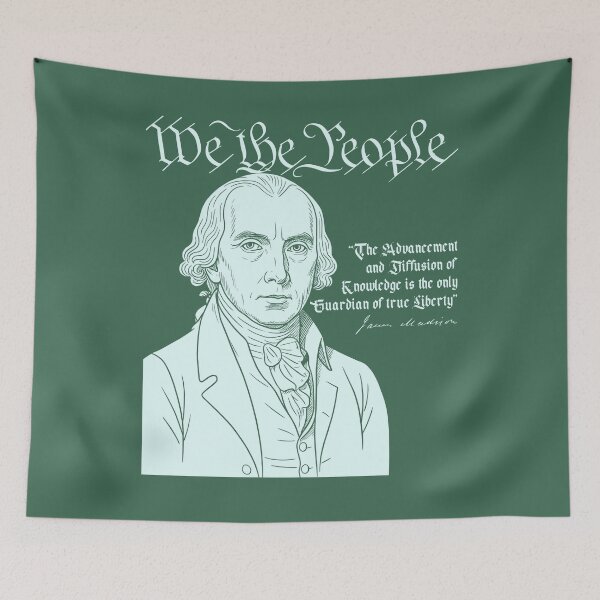 Item preview, We the People - James Madison Guardian of Liberty Quote designed and sold by CRHPOD20.