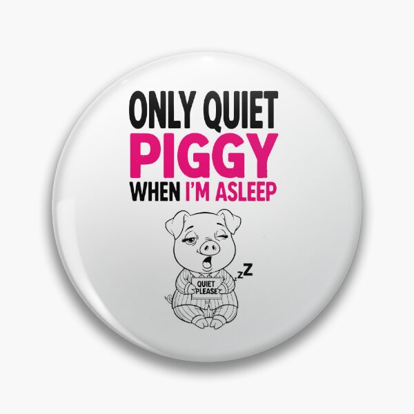 Item preview, Only Quiet Piggy When I’m Asleep designed and sold by damelinen.
