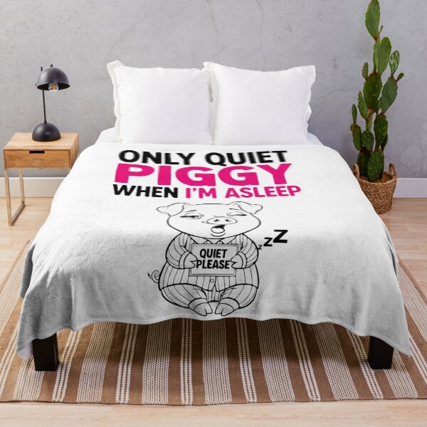 Item preview, Only Quiet Piggy When I’m Asleep designed and sold by damelinen.