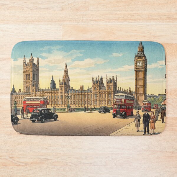 Item preview, The Palace of Westminster Japanese Woodblock Print designed and sold by Takeda-art.