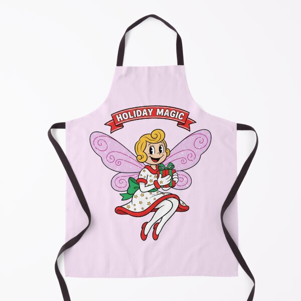 Item preview, Retro Christmas Rubber Hose Fairy with Holiday Gift designed and sold by SeGoArtDesign.