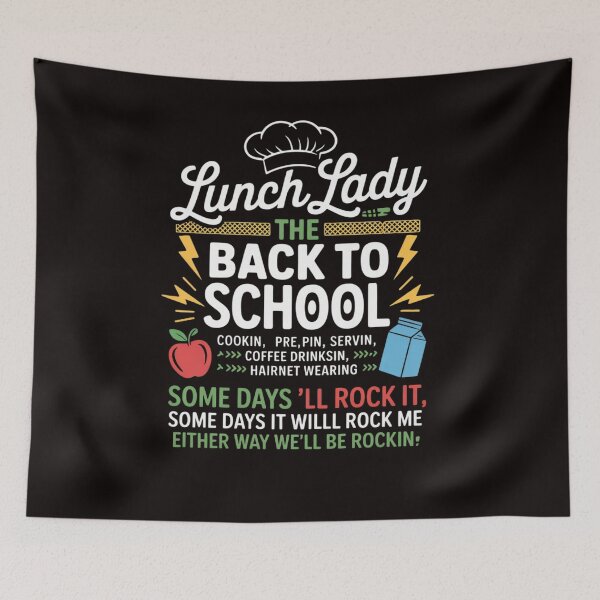 Item preview, Lunch Lady Food Humor Back to School Tour designed and sold by LapFemile.