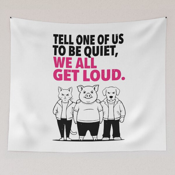 Item preview, Quiet Piggy Speaks Out designed and sold by damelinen.