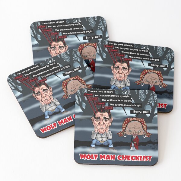 Item preview, Wolf Man Checklist designed and sold by 3-Beans-Art.