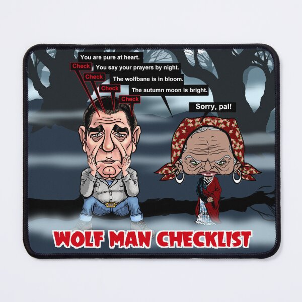 Item preview, Wolf Man Checklist designed and sold by 3-Beans-Art.