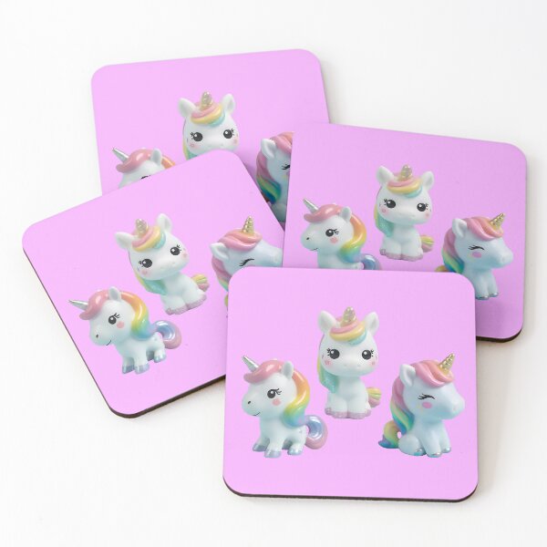 Item preview, Pastel Rainbow Unicorn Trio – Cute Kawaii Unicorn Characters designed and sold by SimplyJasper.