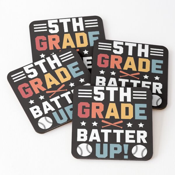 Item preview, Kids 5th Fifth Grade Batter Up School Sport Baseball Home Run designed and sold by LapFemile.