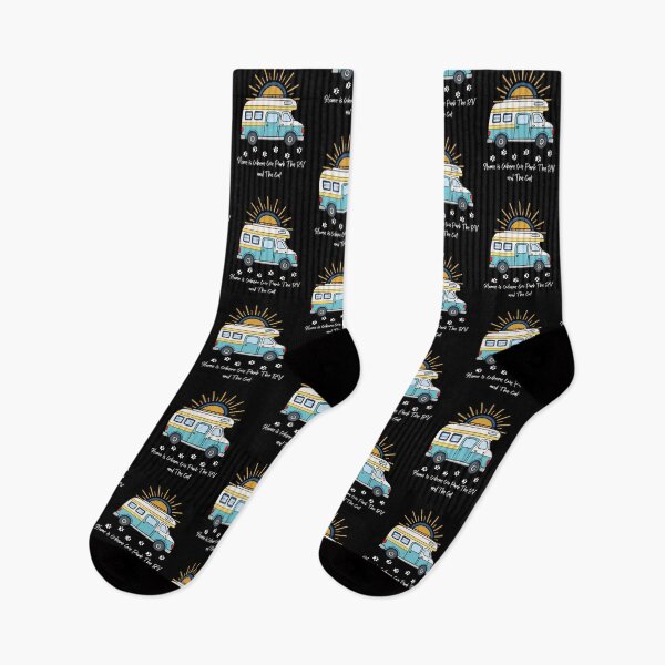 Item preview, Home is Where We Park The RV and The Cat. RV and Cat design designed and sold by SofikoDesigns.