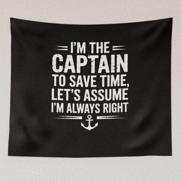 Item preview, Im The Captain Assume Im Always Right Boat Owner Men designed and sold by LapFemile.