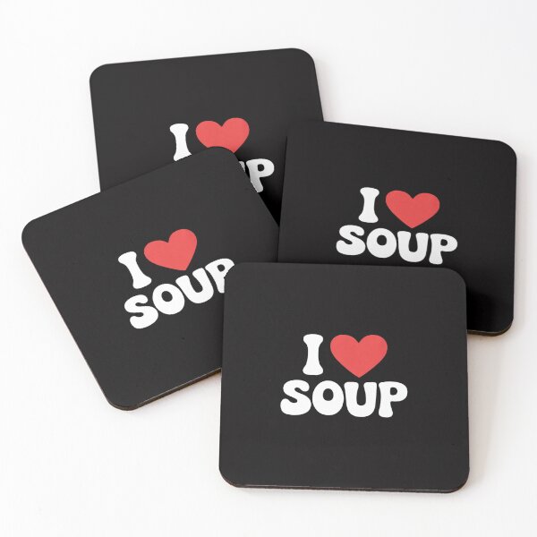 Item preview, I Love Soup Stew Hot Food Stone Crock Pot Comfort Fan designed and sold by ConceptThena.
