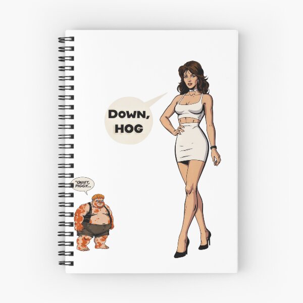 Item preview, Down, Hog - a comeback to "Quiet, Piggy" designed and sold by Yakubova-Studio.