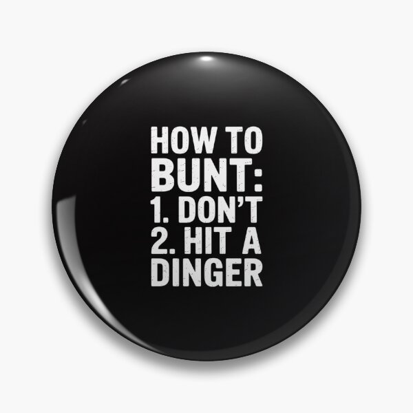 Item preview, How To Bunt, Hit a Dinger Baseball Player Home Run designed and sold by ConceptThena.