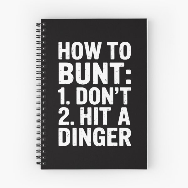 Item preview, How To Bunt, Hit a Dinger Baseball Player Home Run designed and sold by ConceptThena.