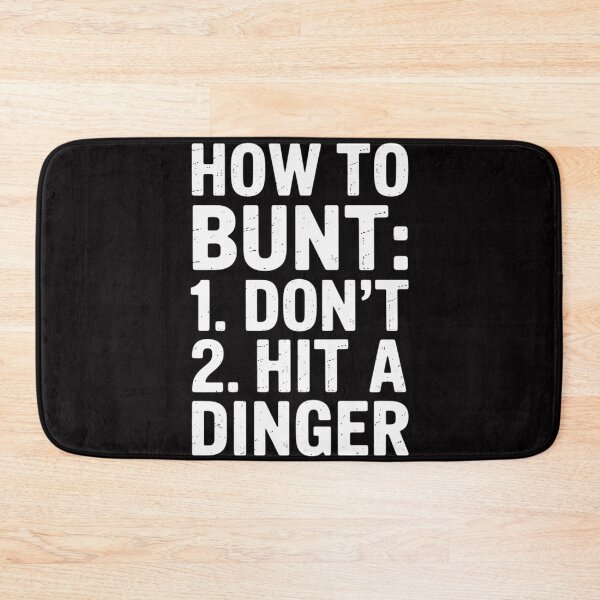 Item preview, How To Bunt, Hit a Dinger Baseball Player Home Run designed and sold by ConceptThena.