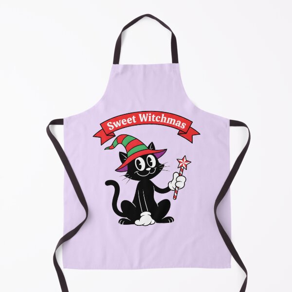 Item preview, Retro Christmas Rubber Hose Witch Cat with Candy Wand designed and sold by SeGoArtDesign.