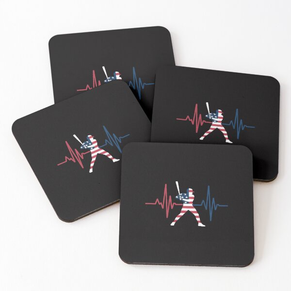 Item preview, Home Run Baseball Flag Baseball Heartbeat designed and sold by ConceptThena.