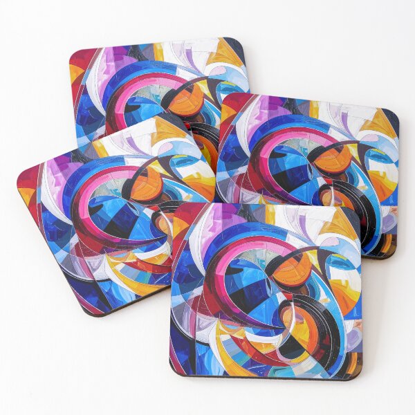 Item preview, Spiral Color Harmony – Painted Mosaic Abstraction designed and sold by NizuCaCi.