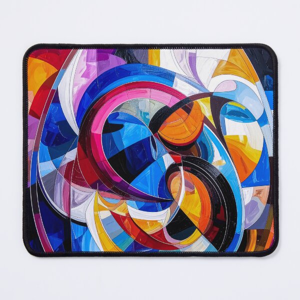 Item preview, Spiral Color Harmony – Painted Mosaic Abstraction designed and sold by NizuCaCi.