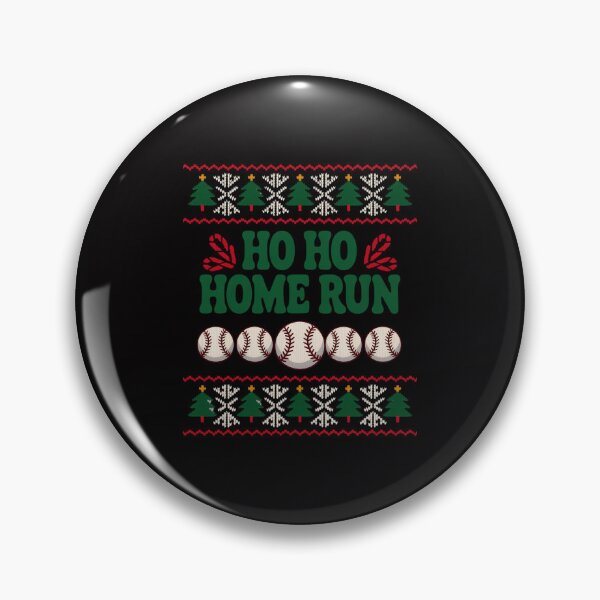 Artikelvorschau, Ho Ho Home Run – Hässliche Weihnachtskleidung für Baseballfans entworfen und verkauft von ConceptThena.