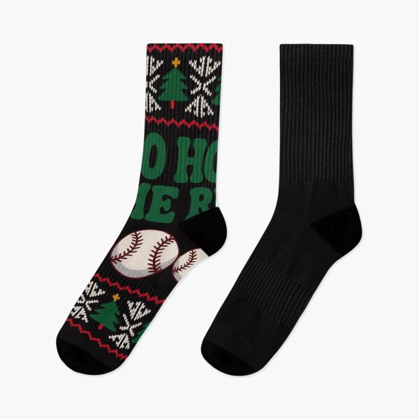 Item preview, Ho Ho HOME Run Ugly Christmas apparel Baseball lover designed and sold by ConceptThena.