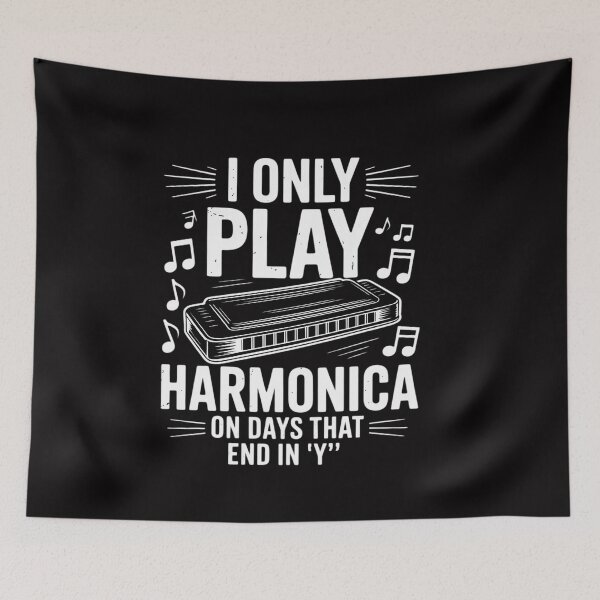 Item preview, Harmonica I Only Play Harmonica On Days That End In Y - Harmonicist designed and sold by ConceptThena.