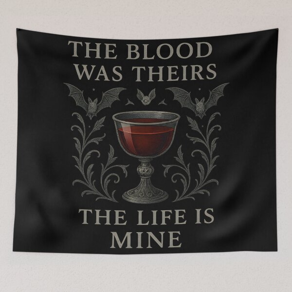 Item preview, Gothic Vampire Chalice — “The Blood Was Theirs, The Life Is Mine” — Dark Aesthetic designed and sold by Mouraludia.