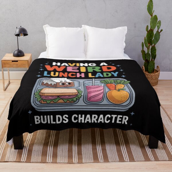 Item preview, Having A Weird Lunch Lady Builds Character Cafeteria Worker designed and sold by ConceptThena.
