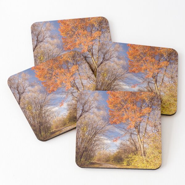 Item preview, Orange crowned tree standing in the forest designed and sold by Joel Bader.
