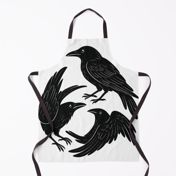 Item preview, Three Ravens Circle — Gothic Crow Symbol — Dark Academia Minimalist designed and sold by Mouraludia.