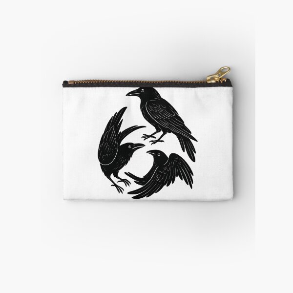 Item preview, Three Ravens Circle — Gothic Crow Symbol — Dark Academia Minimalist designed and sold by Mouraludia.