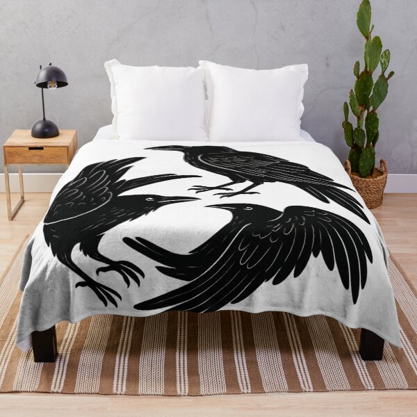 Item preview, Three Ravens Circle — Gothic Crow Symbol — Dark Academia Minimalist designed and sold by Mouraludia.