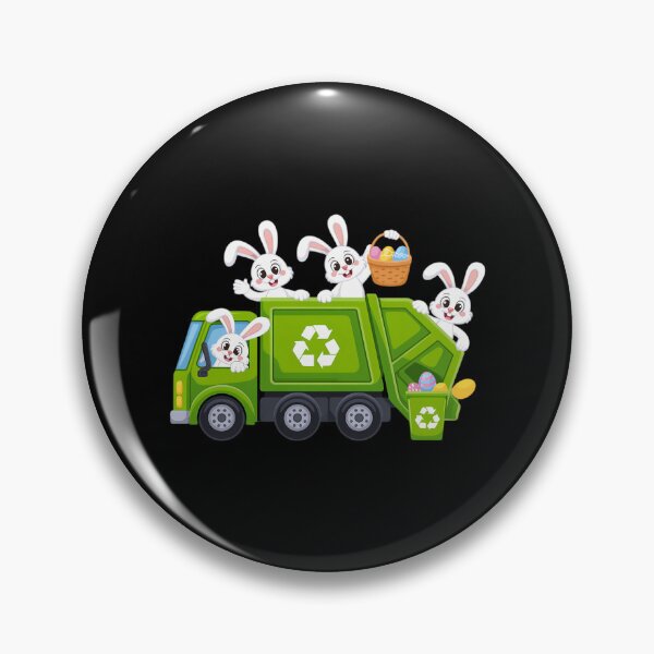 Item preview, Bunny Riding Garbage Truck Easter Day Bunny Garbage Truck designed and sold by Bandikonsalez.