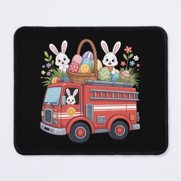 Item preview, Bunny Riding Firetruck Easter Day Firefighter Happy Easter designed and sold by Bandikonsalez.