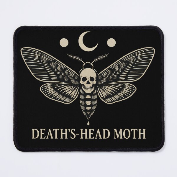 Item preview, Death’s-Head Moth — Skull Moth Design — Witchy Gothic Aesthetic designed and sold by Mouraludia.