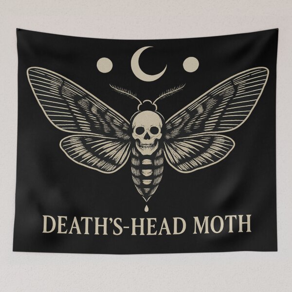 Item preview, Death’s-Head Moth — Skull Moth Design — Witchy Gothic Aesthetic designed and sold by Mouraludia.
