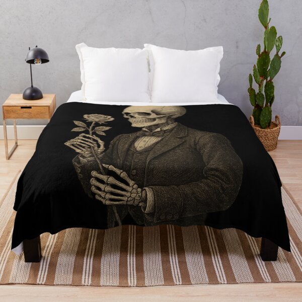 Item preview, Victorian Skeleton with Rose — Gothic Romantic Art — Dark Academia designed and sold by Mouraludia.