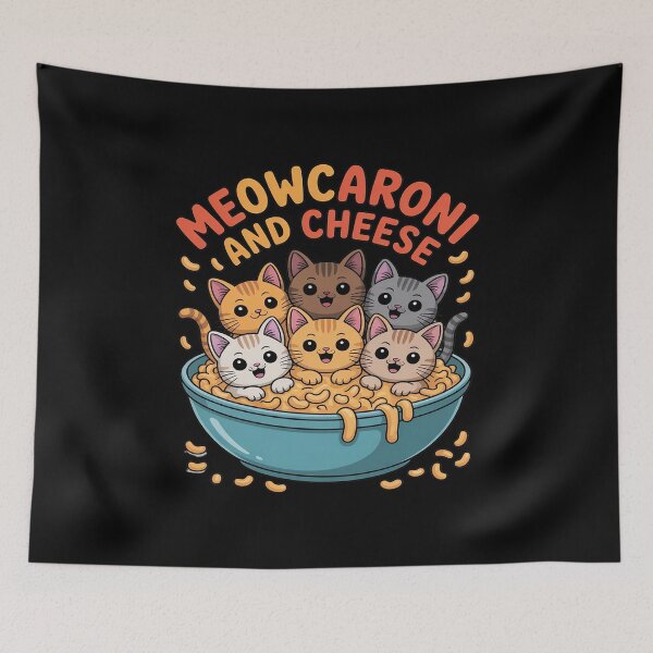 Item preview, Kitty Kitten Meow-caroni Mac and Cheese Cat Pun Funny designed and sold by ShelFisher.