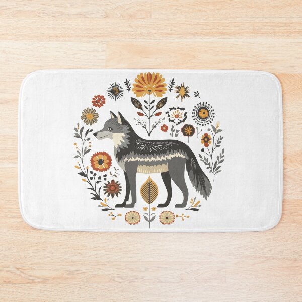 Item preview, Scandinavian folk art, Christmas Wolf designed and sold by xiao xuans.
