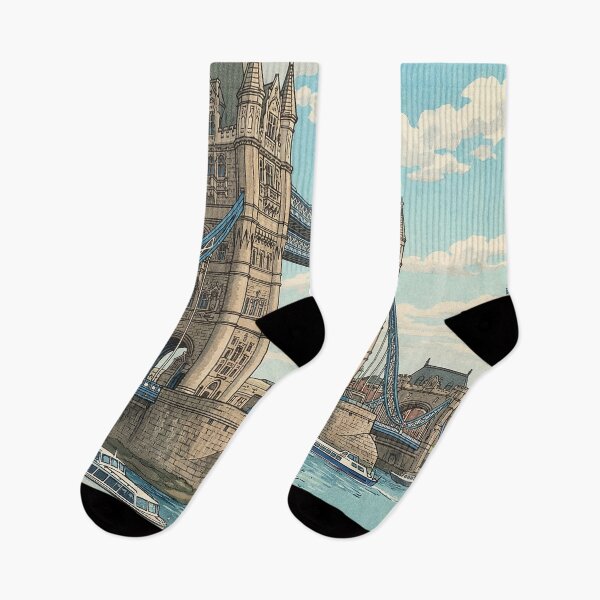 Item preview, London Tower Bridge Japanese Woodblock Print designed and sold by Takeda-art.